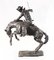 Bronzene Remington Horse and Cowboy Bronco Buster Statue 10