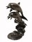 Bronze Dolphins Leaping Through Water Figurine 8