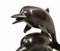 Bronze Dolphins Leaping Through Water Figurine 5