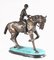 Französische Bronze Jockey Statue von Pj Mene 4