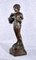 Bronze Victorian Girl Fruit Seller Figurine 7