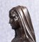 Französische Bronze Jungfrau Maria Büste 8
