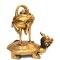 Brucia incenso cinese Dragon Crane in bronzo, Immagine 10
