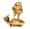 Brucia incenso cinese Dragon Crane in bronzo, Immagine 5