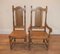 Vintage Farmhouse Chairs in Oak, Set of 4 3