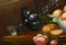 Artista inglés, Bodegón con frutas, años 80, óleo sobre lienzo, enmarcado, Imagen 7