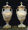 Large English Stone Garden Urns, Set of 2 1