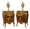 French Painted Cabinets in the Style of Vernis Martin, Set of 2 3