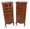 Regency Tall Boy Chests of Drawers, Set of 2, Image 1