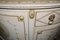 French Louis XV Painted Demi Lune Cabinet 8