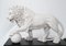Italian Lions Stone Medici Paw Ball Cats Statues, Set of 2, Image 16