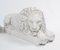 Italienische Schlafende Löwen aus Stein, 2er Set 6