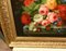 Artista vittoriano, olio di natura morta con fiori, incorniciato, Immagine 3