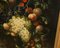 Artista vittoriano, natura morta con fiori e cherubino, pittura ad olio, Immagine 5