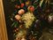 Artista vittoriano, natura morta con fiori e cherubino, pittura ad olio, Immagine 2
