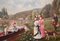 Artista vittoriano, Punting on the Cam, pittura ad olio, Immagine 2