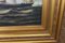 Paisaje marino de estilo victoriano, años 80, pintura al óleo, enmarcado, Imagen 5