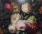 Natura morta floreale in stile vittoriano, pittura a olio, anni '80, con cornice, Immagine 4