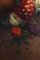 Natura morta floreale in stile vittoriano, pittura a olio, anni '80, con cornice, Immagine 10