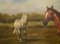 Artista victoriano, caballo y poni, siglo XIX, pintura al óleo, enmarcado, Imagen 6