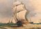 A. Hess, Paesaggio marino vittoriano con galeone marittimo, anni '80, dipinto a olio, con cornice, Immagine 9