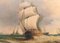 A. Hess, Victorian Seascape with Maritime Galleon Ship, 1980s, Oil Painting, Framed, Image 9