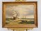 A. Hess, Paesaggio marino vittoriano con galeone marittimo, anni '80, dipinto a olio, con cornice, Immagine 2