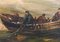 A. Hess, Paesaggio marino vittoriano con galeone marittimo, anni '80, dipinto a olio, con cornice, Immagine 3