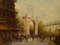 Artista italiano, paisaje urbano del arco del triunfo, años 80, pintura al óleo, enmarcado, Imagen 9