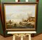 Artista, Paesi Bassi, Scena di fiume in stile rustico, anni '80, Olio su tela, con cornice, Immagine 1