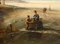 Artista, Paesi Bassi, Scena di fiume in stile rustico, anni '80, Olio su tela, con cornice, Immagine 6