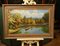 Artista, Francia, Paesaggio impressionista, anni '80, dipinto ad olio, con cornice, Immagine 3