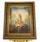 English Artist, Statue in Flower Arrangement, 19th Century, Oil Painting, Framed, Image 1