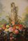 Artiste Anglais, Statue en Composition Florale, 19ème Siècle, Peinture à l'Huile, Encadrée 11