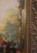 English Artist, Statue in Flower Arrangement, 19th Century, Oil Painting, Framed 12