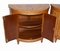 Adams Side Cabinets in Satinwood with Painted Regency Interiors, Set of 2 11