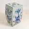 Chinese Blue and White Porcelain Vase Stool, Image 3