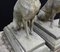 Statuetta da giardino grande in pietra di cani da guardia, Regno Unito, set di 2, Immagine 5