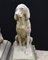 Statuetta da giardino grande in pietra di cani da guardia, Regno Unito, set di 2, Immagine 12