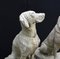 Grande Statue de Jardin Chiens de Garde en Pierre, Set de 2 2