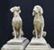Large English Stone Guard Dogs Garden Statue, Set of 2 6