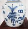 Frascos chinos de porcelana azul blanca con tapa. Juego de 2, Imagen 7