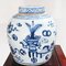Vasi con coperchio in porcellana bianca blu, Cina, set di 2, Immagine 2
