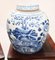 Urnas chinas de porcelana azul y blanca Nanking Temple. Juego de 2, Imagen 5