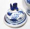 Nanking Porzellan-Tempelgläser in Blau und Weiß 3