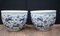 Chinese Blue and White Porcelain Planter Pots, Set of 2 1