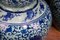 Blue and White Porcelain Ming Double Gourd Urns, Set of 2, Image 3