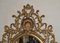 Espejos de muelle ovalados rococó franceses con espejo dorado Luis XVI, Imagen 7