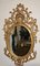 Espejos de muelle ovalados rococó franceses con espejo dorado Luis XVI, Imagen 1