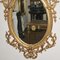 Espejos de muelle ovalados rococó franceses con espejo dorado Luis XVI, Imagen 5